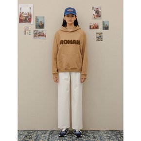 Buccle lettering hoodie - Camel