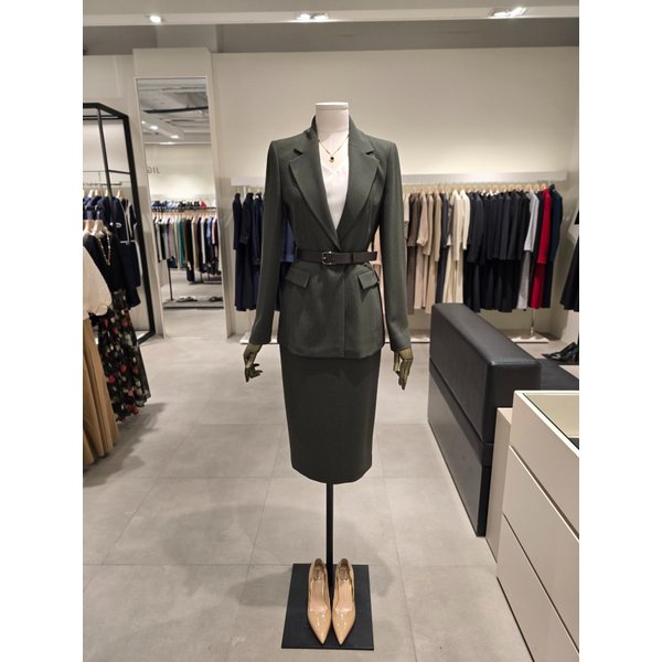 [파주점] 세트 싱글 원버튼 자켓 + H라인 스커트 JS5B0JK312,JS5B0SK312