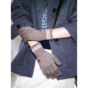 Color Block Wool Gloves  Beige (KE5X5UM08A)