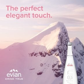 Evian(에비안) 글라스 보틀 750ml×12개