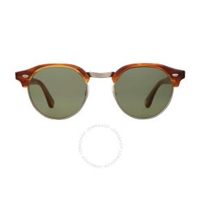 5035320 Garrett Leight OAKWOOD SUN Green Oval Sunglasses