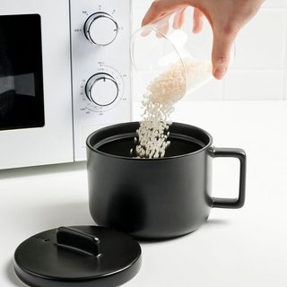 JAJU 전자레인지용 1인 도자기 요리컵_750ml_블랙 J71N901051500