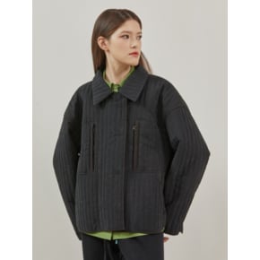 Cocoon Quilting Coat_BLACK