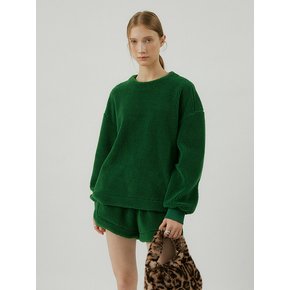 Boucle TO fur crew neck T-shirts [green]