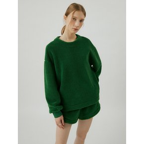 Boucle TO fur crew neck T-shirts [green]