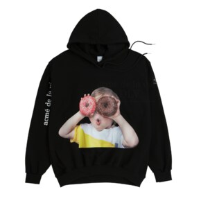 BABY FACE HOODIE BLACK DONUT1R 도너츠1R후드 블랙 HDBKBF-D1R