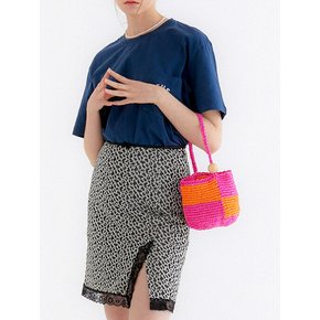 Cube bag_Hot pink