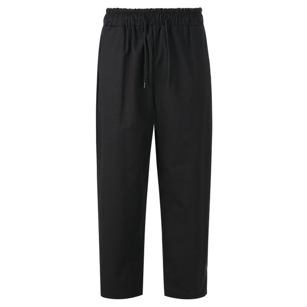 남자 여름 와이드 밴딩 스판 린넨 팬츠 NE-PTS-Q023-검정