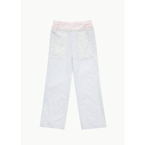 에드워드커밍 24SS PATCH WORK ELASTICATED TROUSERS IN BABY BLUE / BABY PINK