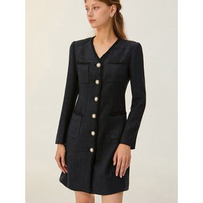 Lana velvet tweed dress (2colors)