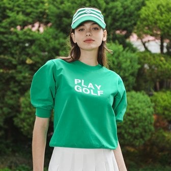 몽버디골프 NEW PLAY GOLF 플레이골프 볼륨반팔 티셔츠 GREEN