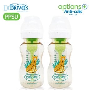 와이드넥 옵션스플러스 PPSU젖병 270ml(2P)