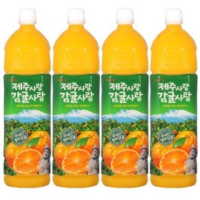 롯데 제주감귤 쥬스 1.5L x 3펫 / 쥬스 주스 음료 과즙음료