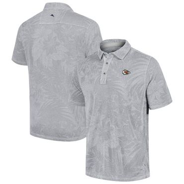 이스퀘어 4533518 Tommy Bahama Mens Gray Kansas City Chiefs Sport Santiago Paradise Polo