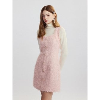 신스덴 파우더핑크 트위드 미니원피스