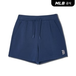 MLB [코리아공식]여성 베이직 스몰로고 3.5부 반바지 BOS (Navy)