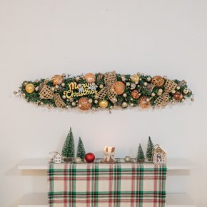 크리스마스 장식 가랜드 센터피스 스킨마크볼B 100cm 소품 테이블 벽걸이 데코 행사 촬영 파티