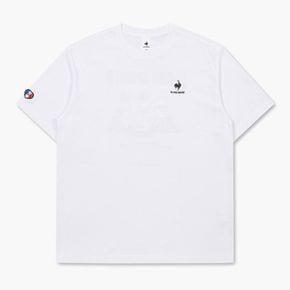 [르꼬끄][업템포 x 르꼬끄] 백그래픽 반팔티-QP323FRS73-OFF-WHITE[34496315]