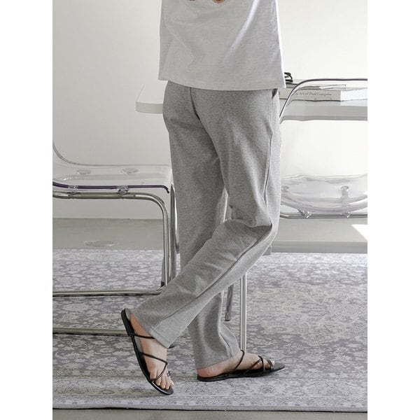 데일리 일자 면 팬츠