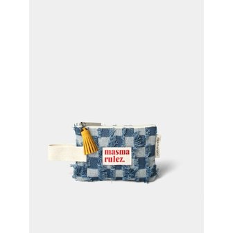 마스마룰즈 Mini strap pouch _ Rough Denim