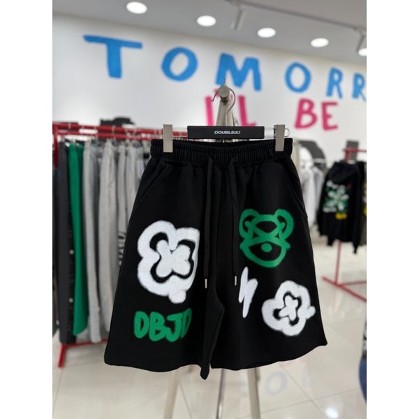 [여주점] 클로버플라워 숏팬츠,블랙JGZK81505