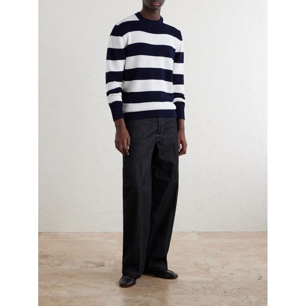 윌리엄 로키 스트라이프 코튼 스웨터 46376663163060177