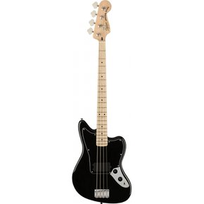 Squier by Fender Affinity Series Jaguar Bass H, Maple Fingerboard, Black Pickguard, Black