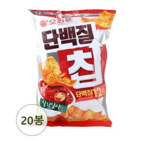 오리온 단백질칩 칠리살사맛 과자 스낵 60g x 20개