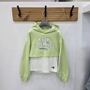 봄신상 주니어라인  후드크롭레이어드티셔츠  R2418T171_SH