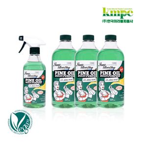 은나노스텝 파인오일 다용도세정제 싱글세트(세정제 500ml+리필 1000mlX3+스프레이 분사기)...