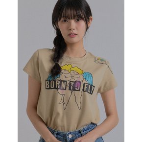 Angels Dancing T-Shirt_Khaki