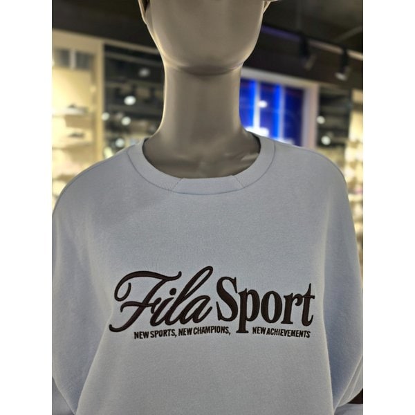 [파주점] 여성 세미크롭 오버핏 맨투맨(FS2POH1152F-LBU)