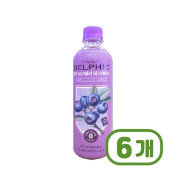  델픽 블루베리아르테미스 제로아이스티 페트음료 500ml x 6개