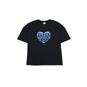 Heart-Logo T-Shirt_Black(Over-Fit) Unisex