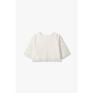 GCUT [지컷25S/S]스캘럽 헴 크로셰 블라우스(7215260502)