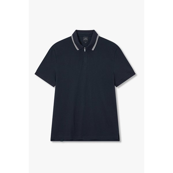 남성 쿼터 집업 코튼 폴로 셔츠 A415331009000