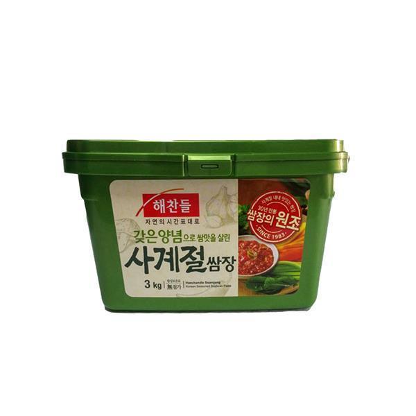 가공식품 사계절 쌈장 3kg 4ea 1BOX CJ 해찬들