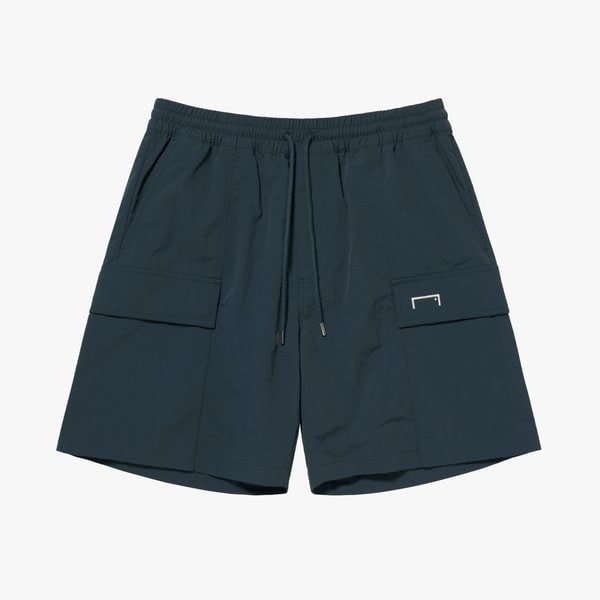 [여주점] TASLAN SMALL LOGO CARGO SHORTS-TEAL BLUE