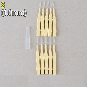 일자형 치간칫솔 위생캡 10P S (1.0mm) X3개 치간솔