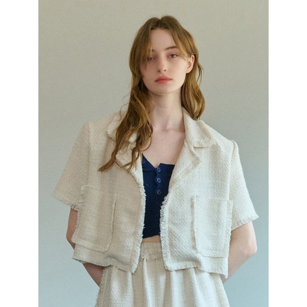 SUMMER TWEED JARKET IVORY