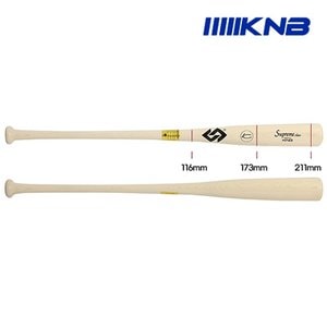 윌슨 (특가할인) 케이엔비 나무 야구 배트 KWB6005 33(83.82cm/850g내외) 화이트/야구배트/배팅/야구/배트/타자배트