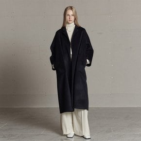 [셀럽 착용][CASHMERE 30%] MAGOT Cashmere Blended Handmade Coat_Royal Navy