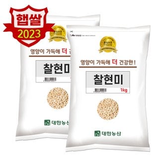  대한농산 국산 찰현미 2kg(1kgx2봉)