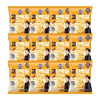 롯데제과 이지프로틴 고단백질 감자칩 소금빵맛 50g x12개