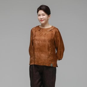 더하랑 소담드리 여름 인견 블라우스 머스타드