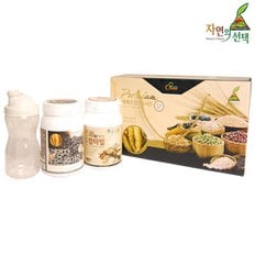 [바로배송]마죽종합선물세트 2호 1.2kg (검은콩마죽600g+15곡참마밀600g+쉐이크컵)