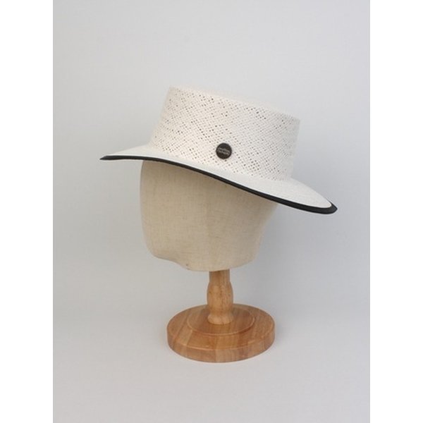 Edge Taping White Simple Panama Hat 파나마햇