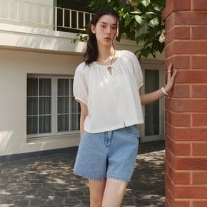 [25 S/S] 잇미샤 셔링포인트 볼륨 블라우스 ITP6ZBL720