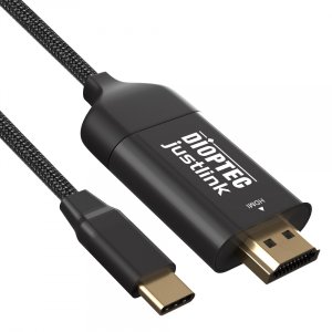 엠지솔루션 JUSTLINK CTH02 (2m) USB C타입 to HDMI 케이블