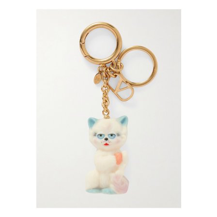 발렌티노 르 샤 드 라 메종 골드톤 레진 백 참 브라스 46376663162845452